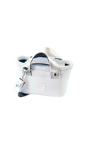 Pre-Order｜Leather Mix Mini Tote Bag – White