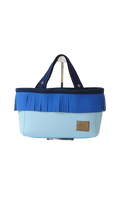 Pre-Order｜Fringe Tote Bag – Royal & Ice Blue / Silver Studs