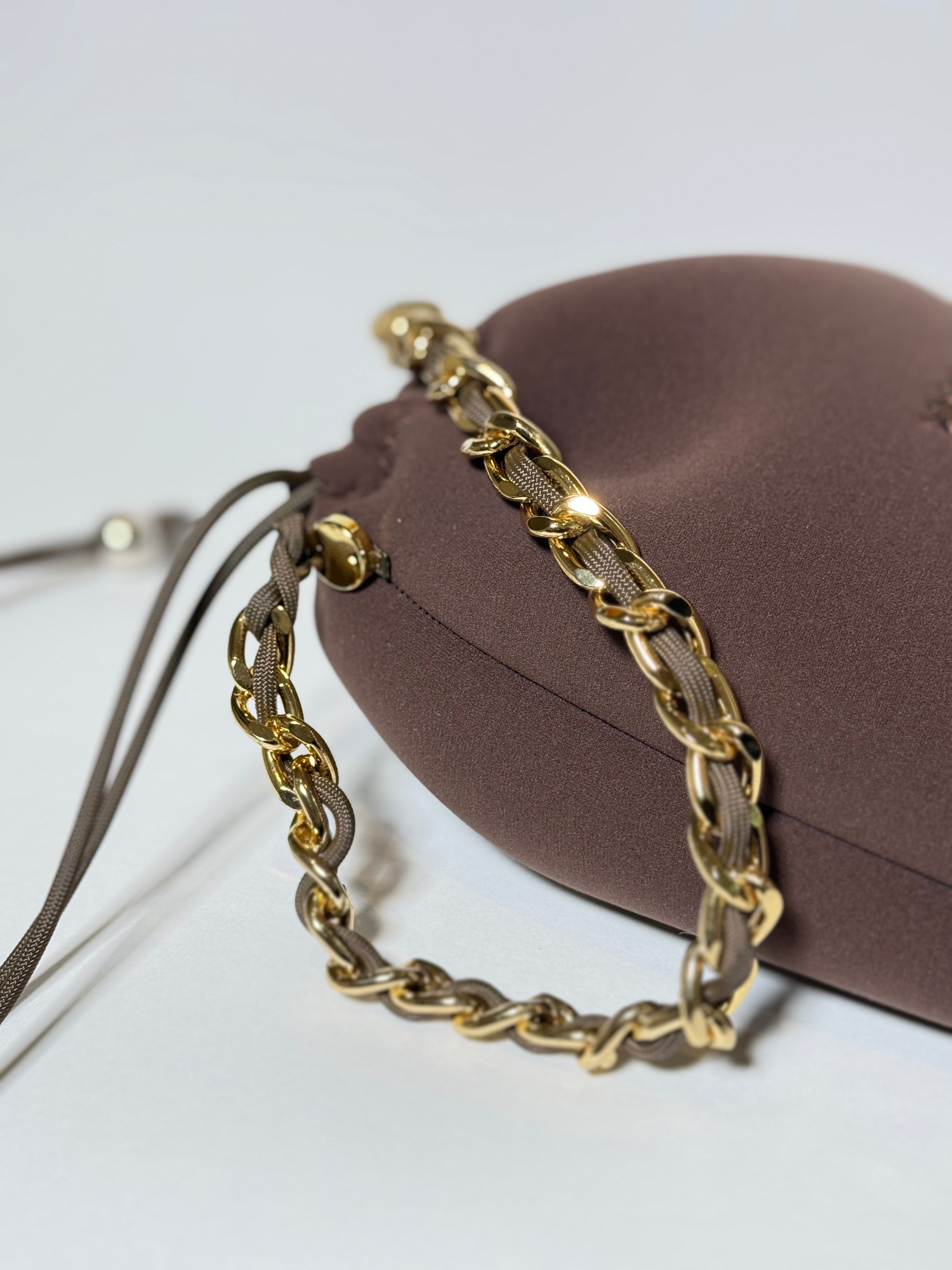 Flow Chain Pouch｜Brown