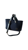 Pre-Order | Leather Mix Bigtotebag -Black
