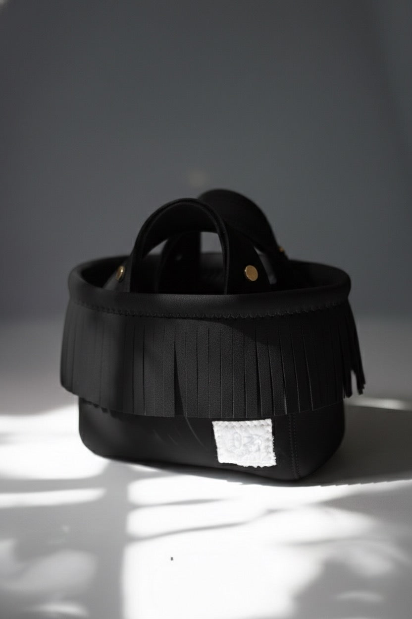 Fringe Mini Totebag – Gold Studs｜全25色フリンジミニトート｜Lozz