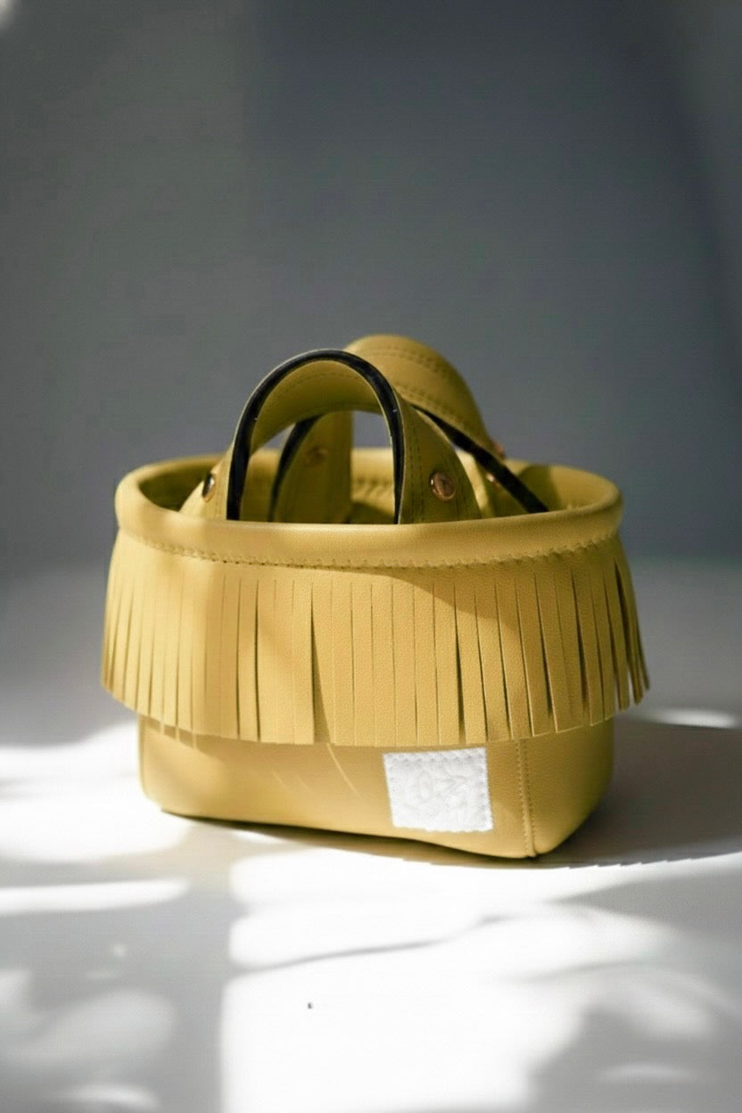 Fringe Mini Totebag – Gold Studs｜全25色フリンジミニトート｜Lozz
