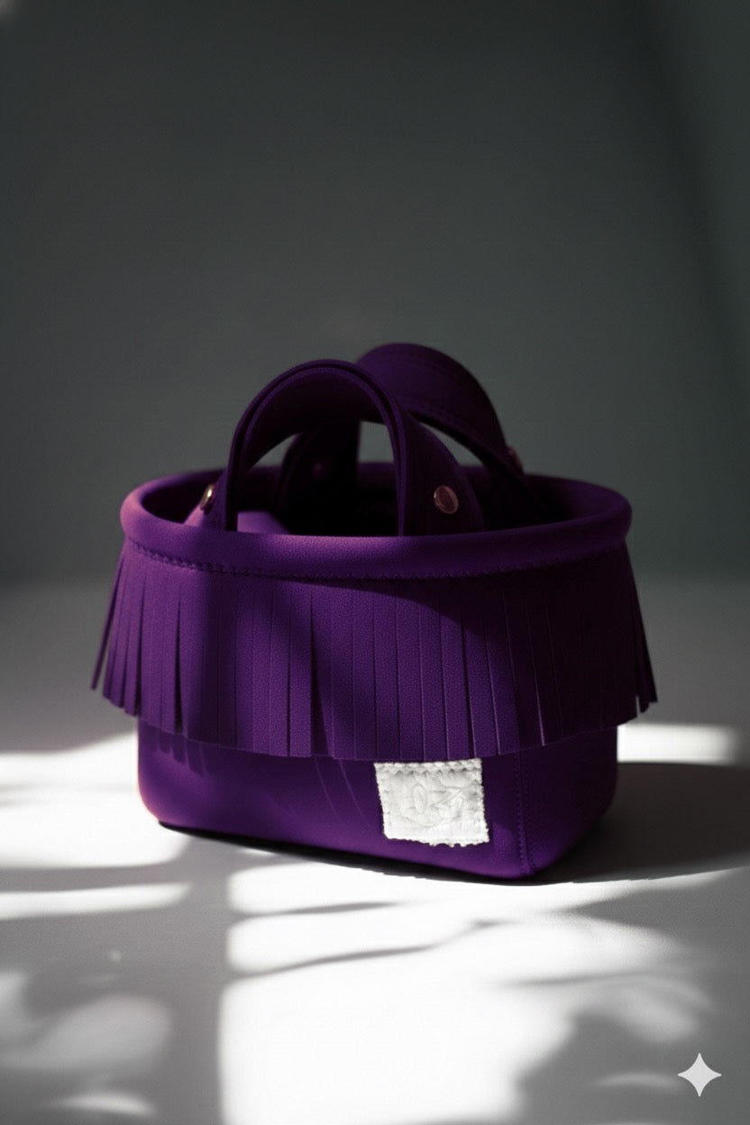 Fringe Mini Totebag – Gold Studs｜全25色フリンジミニトート｜Lozz