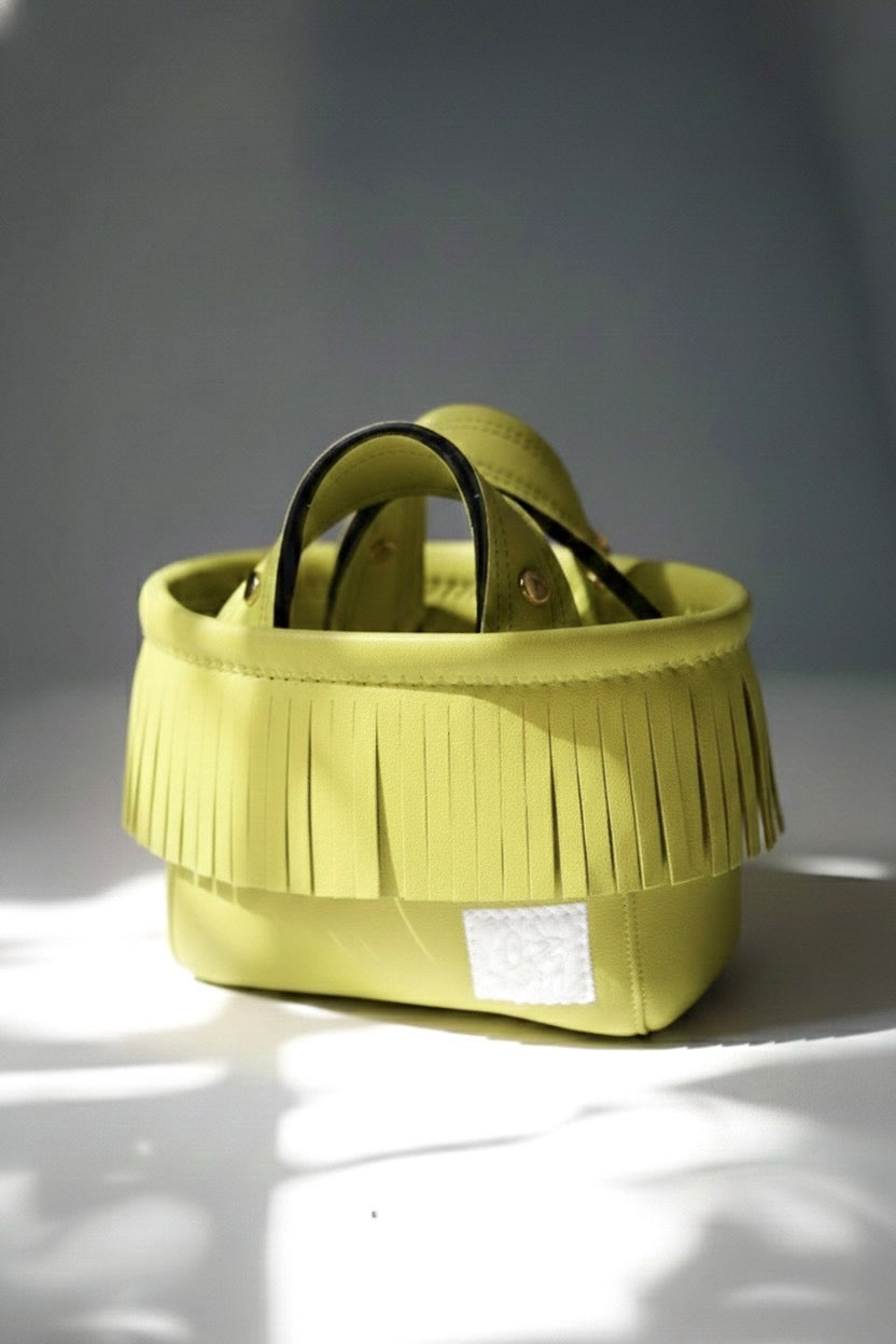 Fringe Mini Totebag – Gold Studs｜全25色フリンジミニトート｜Lozz